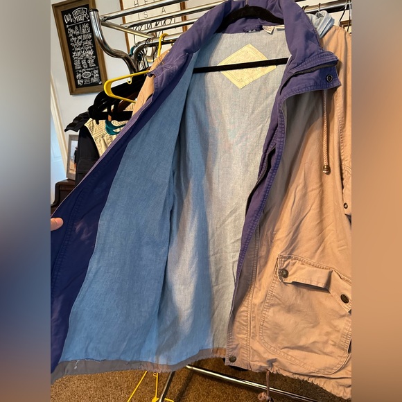 Laura Jeffries all weather jacket oversized medium with hideable hood - Picture 2 of 14